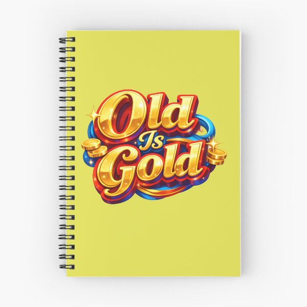 Item preview, Old Is Gold 3D Vintage Typography – Retro Luxury Quote Sticker & Classic Style Design designed and sold by Imagetore.