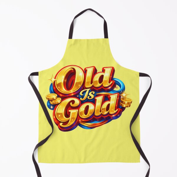 Item preview, Old Is Gold 3D Vintage Typography – Retro Luxury Quote Sticker & Classic Style Design designed and sold by Imagetore.