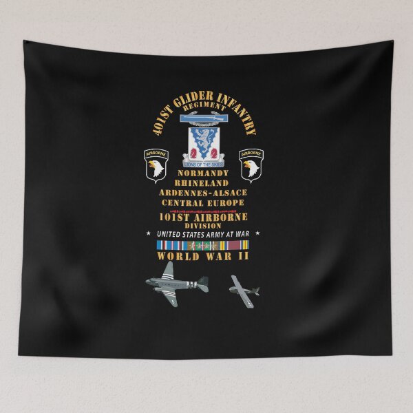 Item preview, Army - 401st Glider Infantry Regiment, 101st Airborne Div - Rhineland Central EUR WWII w EUR SVC X 300 designed and sold by Military Insignia Products.