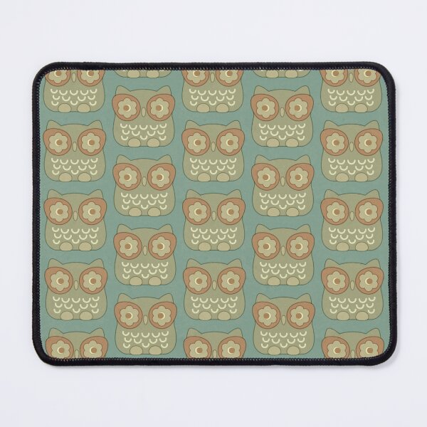 Item preview, 70s Geometric Floral Owls - 81a08e designed and sold by knitetgantt.