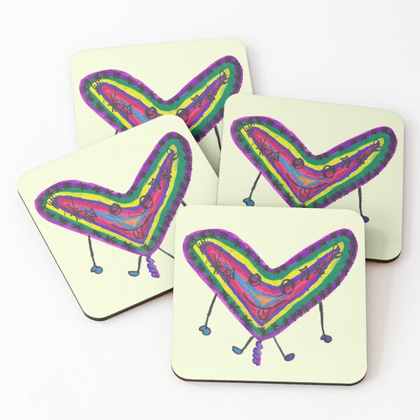 Item preview, Rainbow Heart Balloon Art designed and sold by nimbfeja.