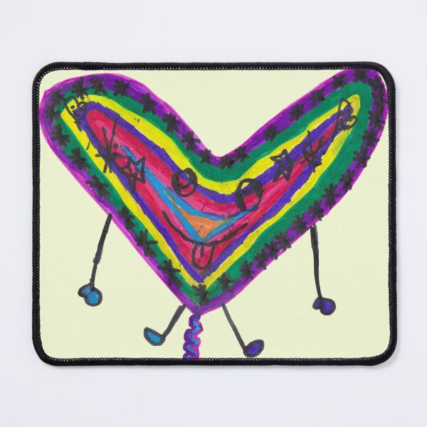 Item preview, Rainbow Heart Balloon Art designed and sold by nimbfeja.