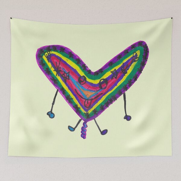 Item preview, Rainbow Heart Balloon Art designed and sold by nimbfeja.