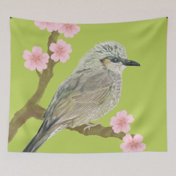 Item preview, Cherry blossoms and a bird designed and sold by greenPQBstudio.