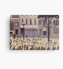 AR01-Emus homeward on Collins Street Metal Print