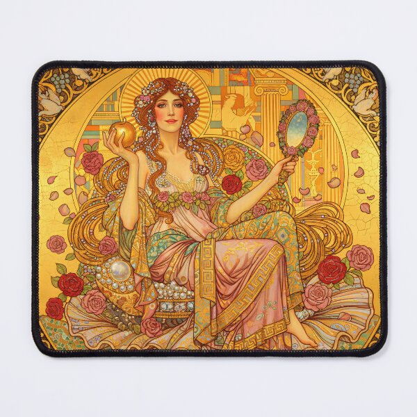 Item preview, Aphrodite the Heavenly | Art Nouveau Greek Goddess Wall Art designed and sold by Stoneflower-Art.