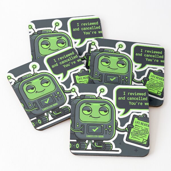 Item preview, AI Cancelled My Plans Sticker | Funny Sarcastic  Robot Tech Humor Trending 2026 Nonchalant Sticker designed and sold by ChaosAndChill.