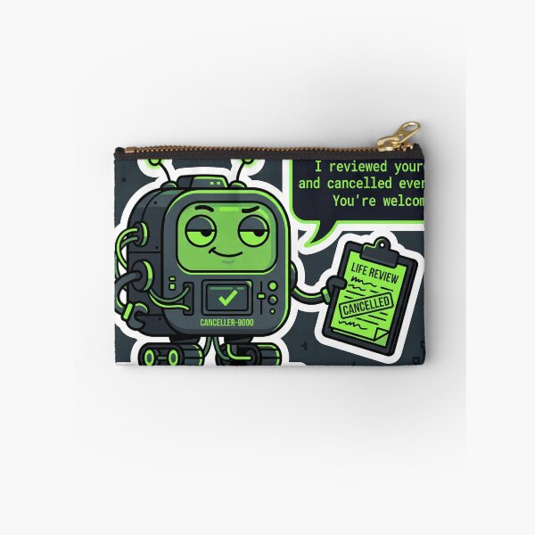 Item preview, AI Cancelled My Plans Sticker | Funny Sarcastic  Robot Tech Humor Trending 2026 Nonchalant Sticker designed and sold by ChaosAndChill.