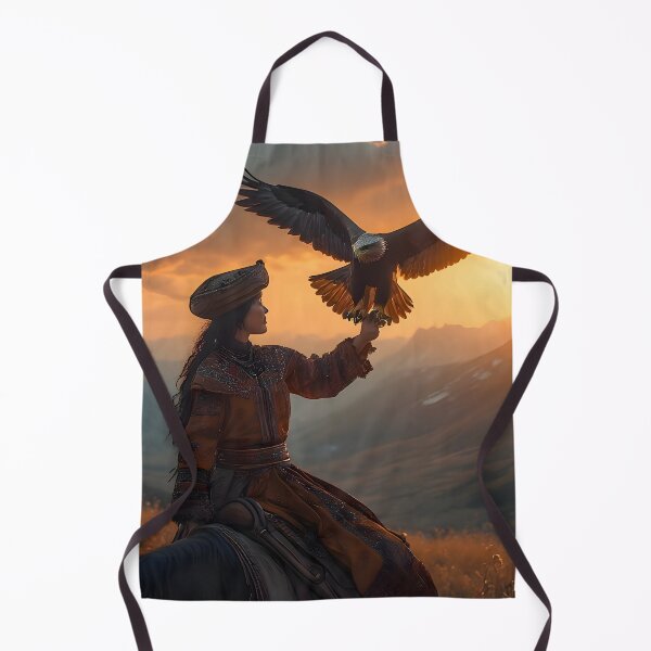 Item preview, Eagle Huntress — Epic Nomadic Art of the Sunset designed and sold by Schoenenwald - Illustrations Uniques et Originales.