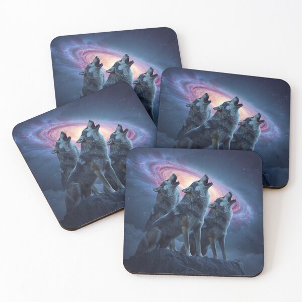 Item preview, Galaxy Wolf Art – Cosmic Wolves Aesthetic Space Animal Design designed and sold by Tpac-goods.