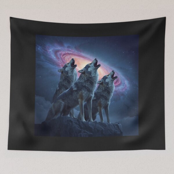 Item preview, Galaxy Wolf Art – Cosmic Wolves Aesthetic Space Animal Design designed and sold by Tpac-goods.