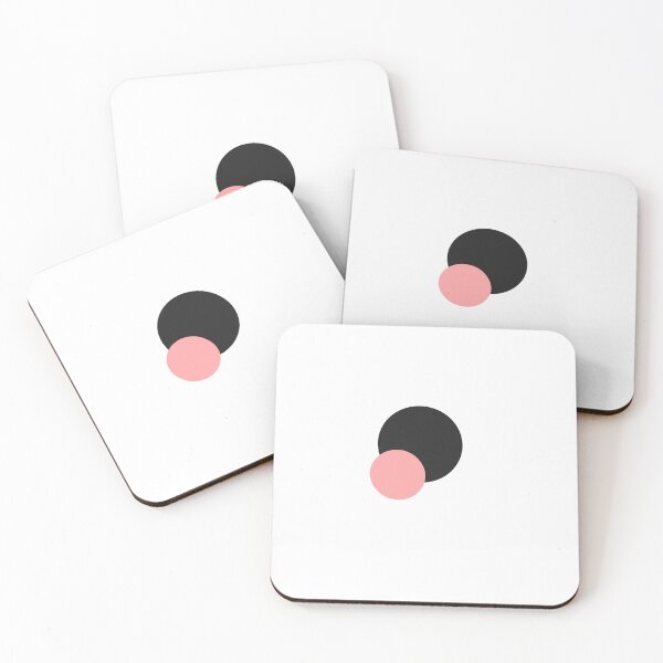 Item preview, Minimalist Pink and Black Geometric Circles designed and sold by Thijsje.