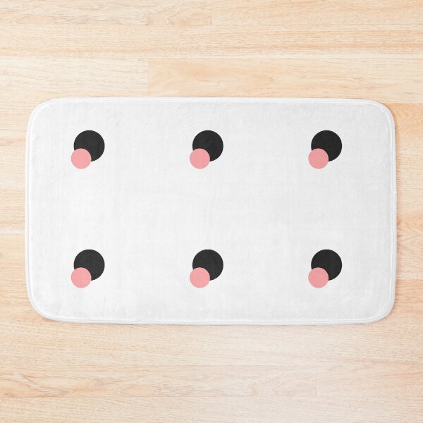 Item preview, Minimalist Pink and Black Geometric Circles designed and sold by Thijsje.