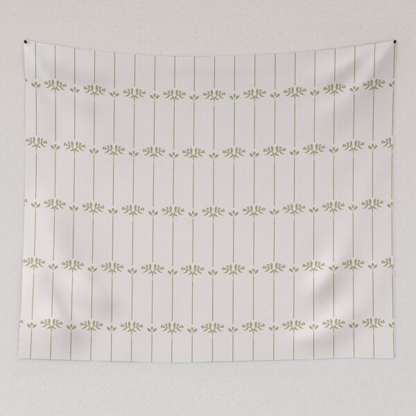 Item preview, Vintage Victorian Botanical Stripes designed and sold by idovedesign.
