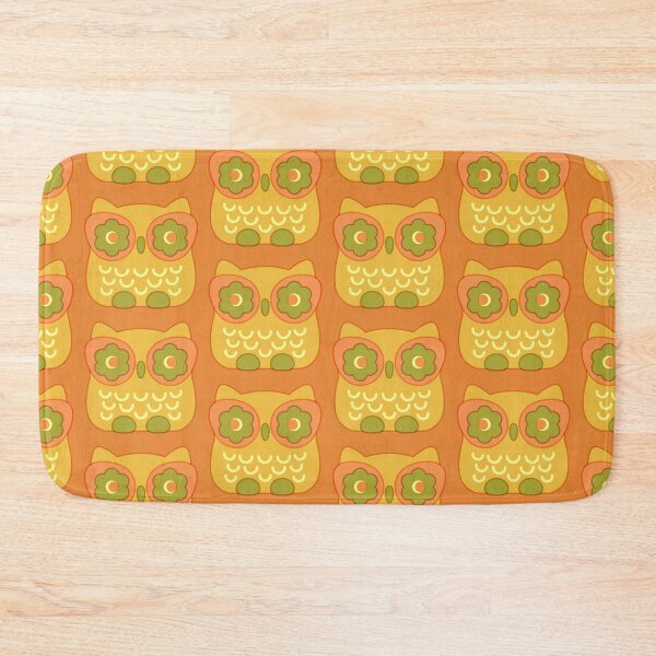 Item preview, 70s Geometric Floral Owls - e98433 designed and sold by knitetgantt.