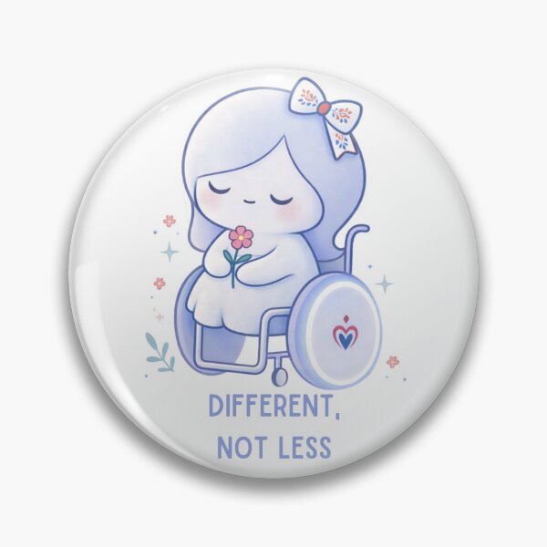 Item preview, Different Not Less Cute Wheelchair Girl Avua World Design designed and sold by Luckyword.