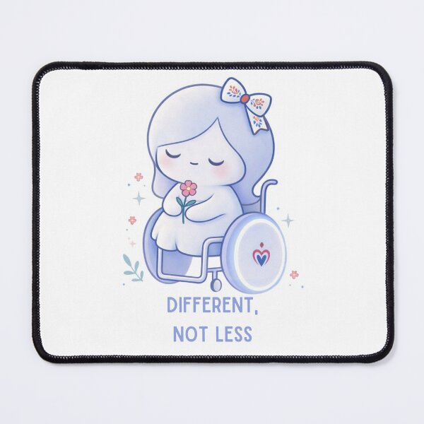 Item preview, Different Not Less Cute Wheelchair Girl Avua World Design designed and sold by Luckyword.