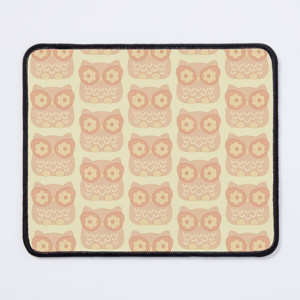 Item preview, 70s Geometric Floral Owls - efeac4 designed and sold by knitetgantt.