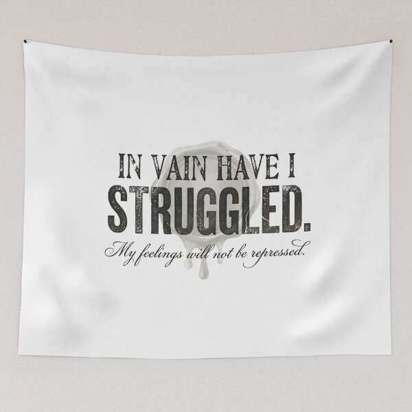 Item preview, In Vain Have I Struggled Mr Darcy Quote Pride and Prejudice designed and sold by Fenay Designs.