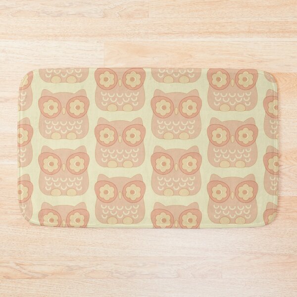 Item preview, 70s Geometric Floral Owls - efeac4 designed and sold by knitetgantt.