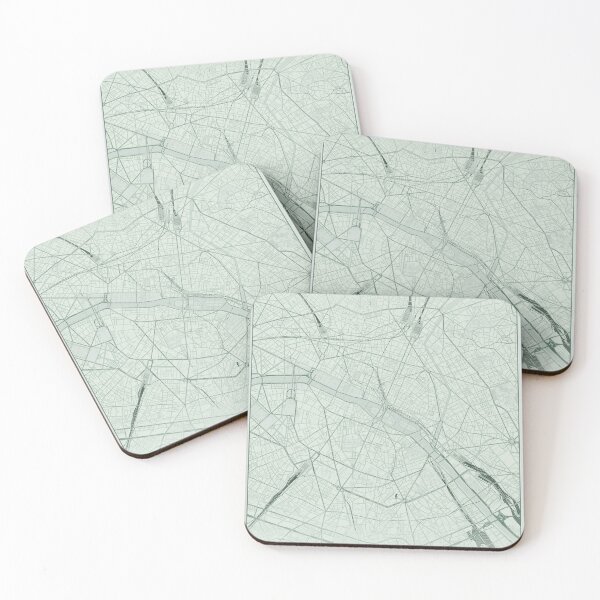Item preview, Paris Map Print | France City Street Map Poster  designed and sold by SantoshArts.