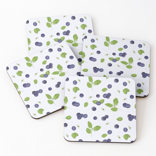 Item preview, Blueberries Blueberry Blossoms Foliage designed and sold by idovedesign.