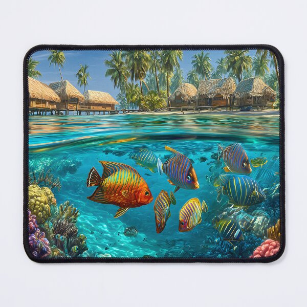 Item preview, Vibrant Tropical Paradise Underwater Scene designed and sold by Artessie.