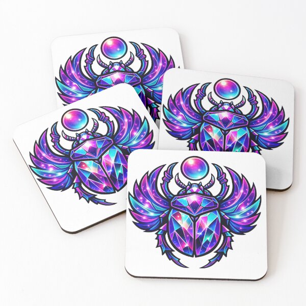 Item preview, Celestial Galaxy Scarab Crystal Amulet designed and sold by FatmaElhofy.
