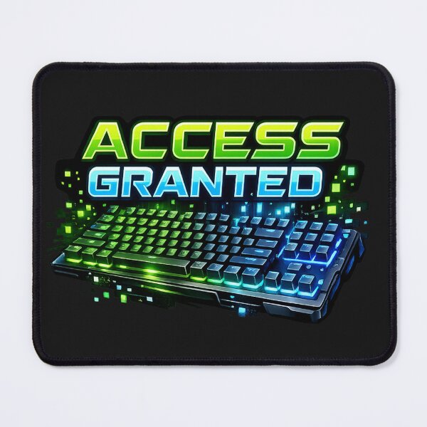 Item preview, ACCESS GRANTED Neon Cyberpunk Keyboard Art designed and sold by Art Shadow.