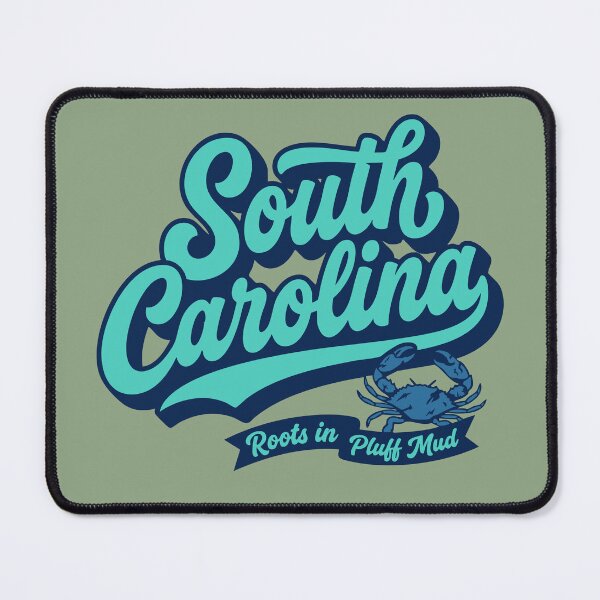 Item preview, South Carolina Roots in Pluff Mud Retro Blue Crab Lowcountry Lettering designed and sold by Cozy-Old-Pub.
