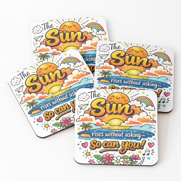Item preview, THE SUN RISES WITHOUT ASKING—SO CAN YOU! | DOODLE MOTIVATION ART designed and sold by PAS.