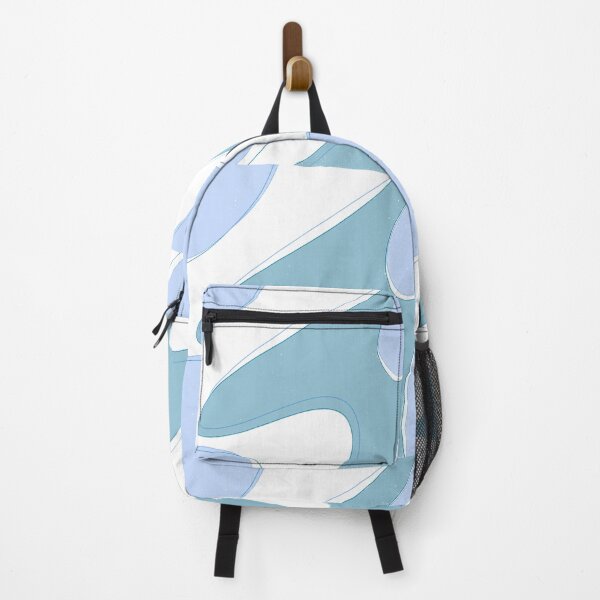 Item preview, Fluid Blue Abstract Wave Pattern | Soft Organic Shapes Aesthetic designed and sold by Moon-Petal.