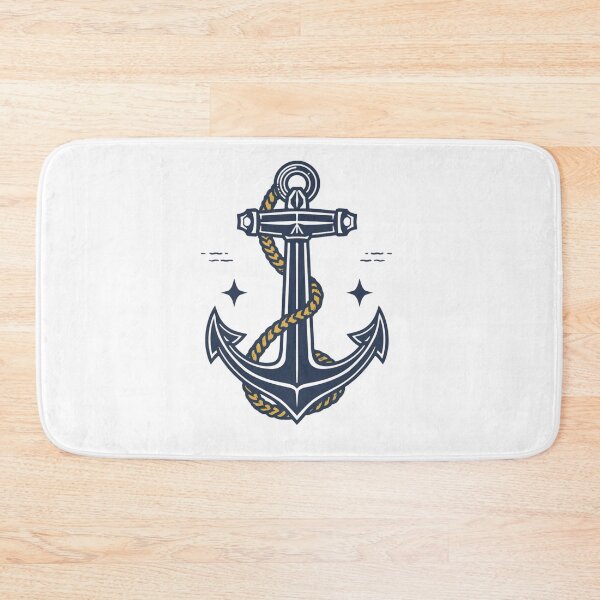 Item preview, Classic Nautical Anchor with Golden Rope designed and sold by ZadTicaret.