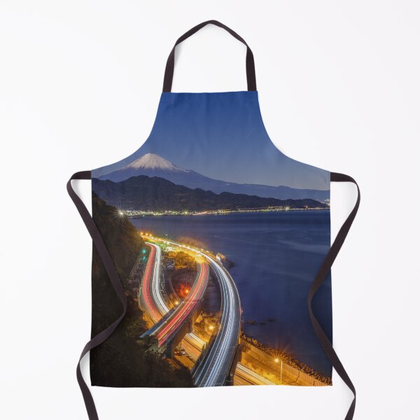 Item preview, Mount Fuji at Blue Hour with Light Trails from Satta-Toge Pass, Shizuoka, Japan designed and sold by Pix4Japan.
