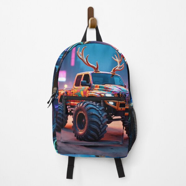Item preview, Neon Cyber Christmas Monster Trucks & Faith Graphic designed and sold by TOCOCLAWS.