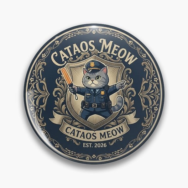 Item preview, Pawlice Force Official Seal (Cataos Meow EST. 2026) designed and sold by CataosMeow.