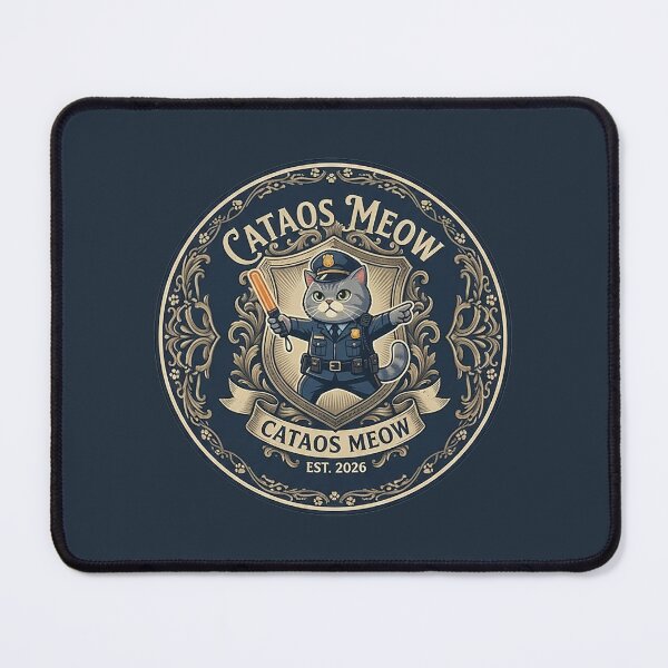 Item preview, Pawlice Force Official Seal (Cataos Meow EST. 2026) designed and sold by CataosMeow.