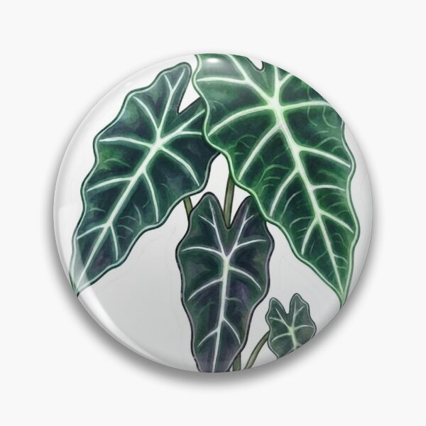 Item preview, Aesthetic Alocasia Polly Neon Botanical Mask Plant designed and sold by SanclairGoods.