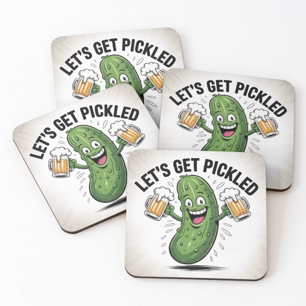 Item preview, Hand Drawn Sketch Pickle Hoisting Beer Mugs designed and sold by Bloomkept.