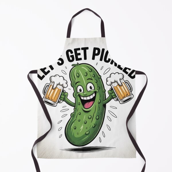 Item preview, Hand Drawn Sketch Pickle Hoisting Beer Mugs designed and sold by Bloomkept.