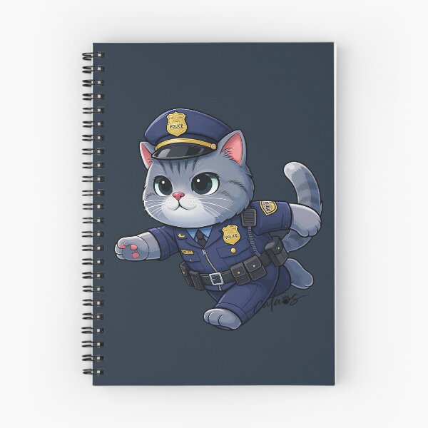 Item preview, Pawlice Officer on the Run designed and sold by CataosMeow.