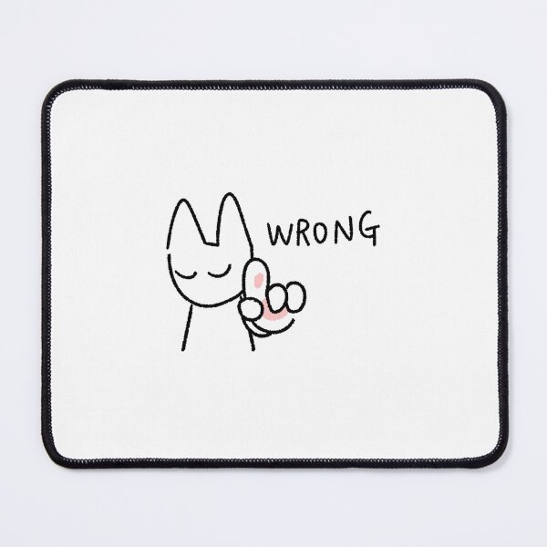 Item preview, Wrong Cat Sticker | Cute Judgmental Cat Meme | Funny Kawaii Cat Reaction Sticker designed and sold by lazydayz16.