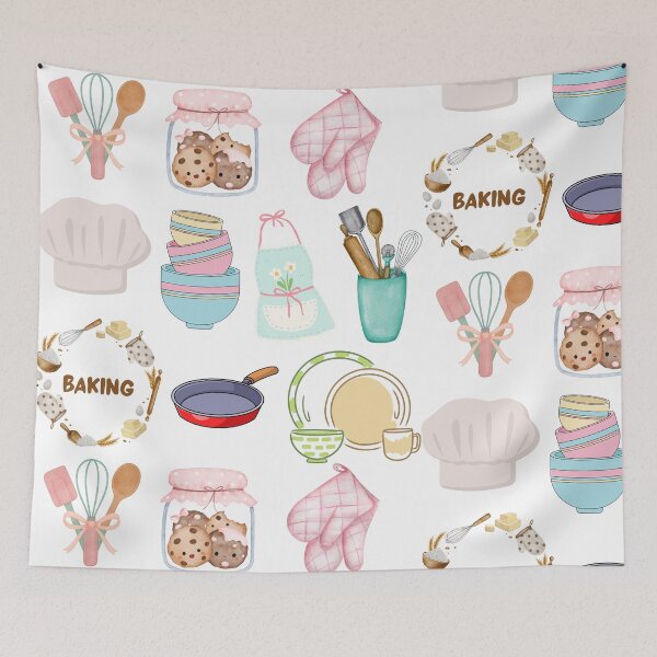 Item preview, Cute Baking Elements Kitchen Illustration Set designed and sold by Cutethings3.