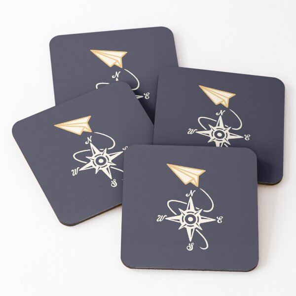 Item preview, Geometric origami paper plane with wind rose pocket design designed and sold by NemiMakeit.