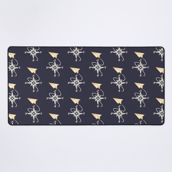 Item preview, Geometric origami paper plane with wind rose pocket design designed and sold by NemiMakeit.