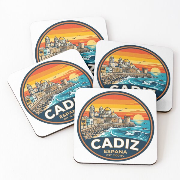 Item preview, Cadiz Spain Coastal Sunset Skyline Travel Souvenir designed and sold by Imaginarium of Chaos falcon88 .
