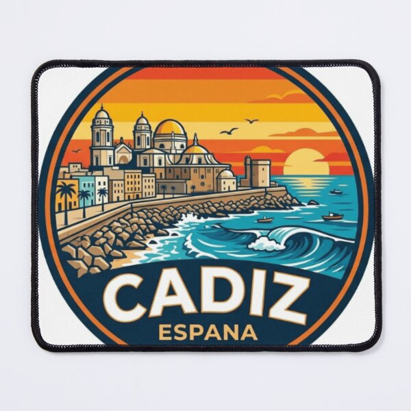 Item preview, Cadiz Spain Coastal Sunset Skyline Travel Souvenir designed and sold by Imaginarium of Chaos falcon88 .