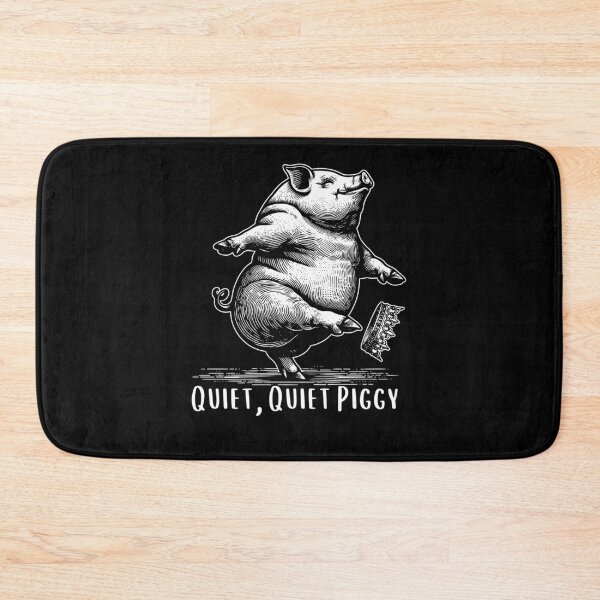 Item preview, Quiet Quiet Piggy Funny Money Greed Satire Vintage Animal Humor Classic T Shirt designed and sold by Qwertycraftd.