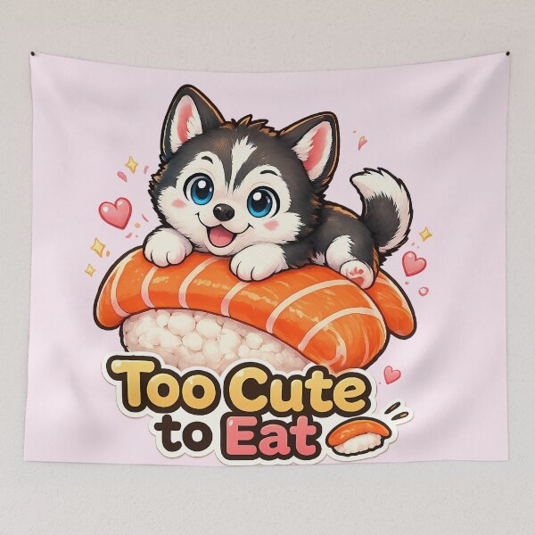 Item preview, Husky Sushi Kawaii – Too Cute To Eat designed and sold by The shop of Dreams.