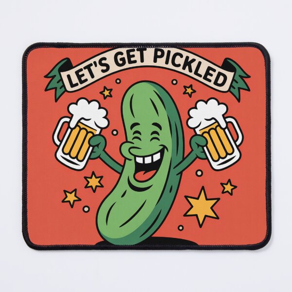 Item preview, Traditional Tattoo Style Green Pickle Beer Lover designed and sold by Bloomkept.
